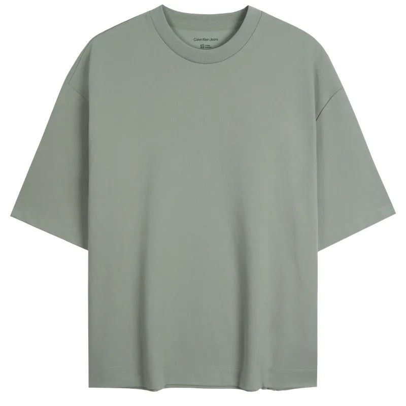 Футболка Pique Calvin Klein, PEZ-Light Gray Green — фото 4