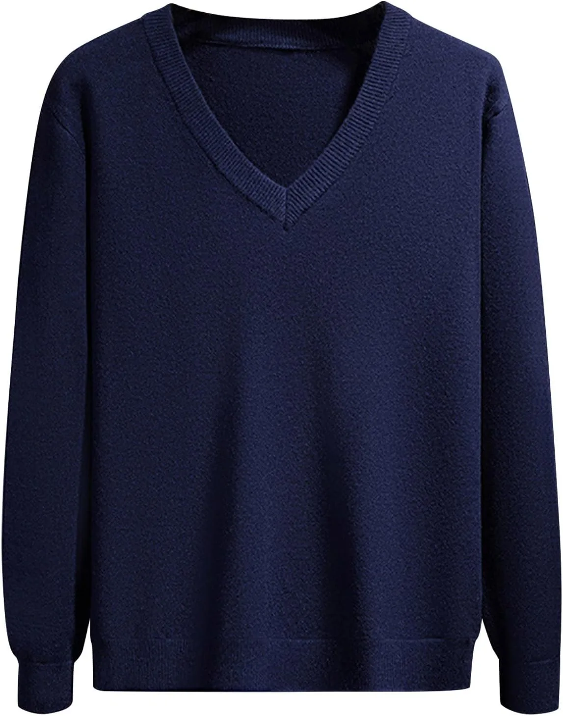 

Мужской свитер V-образным вырезом Super Soft, длинный рукав, облегающий, легкий