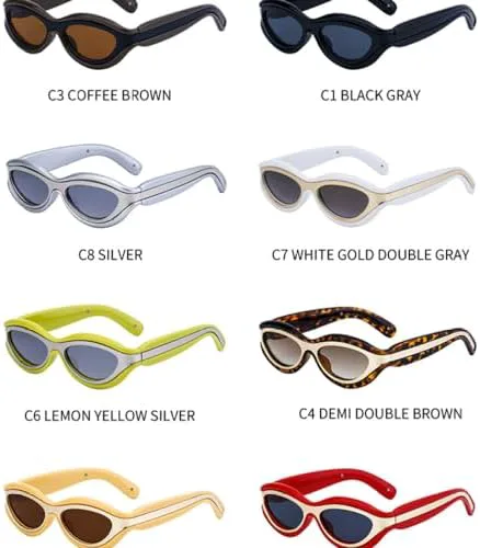 

Женские круглые солнцезащитные очки в стиле панк 2027 года, цельные солнцезащитные очки в стиле стимпанк для женщин, винтажные очки MTZJH, C4 Leopard Brown