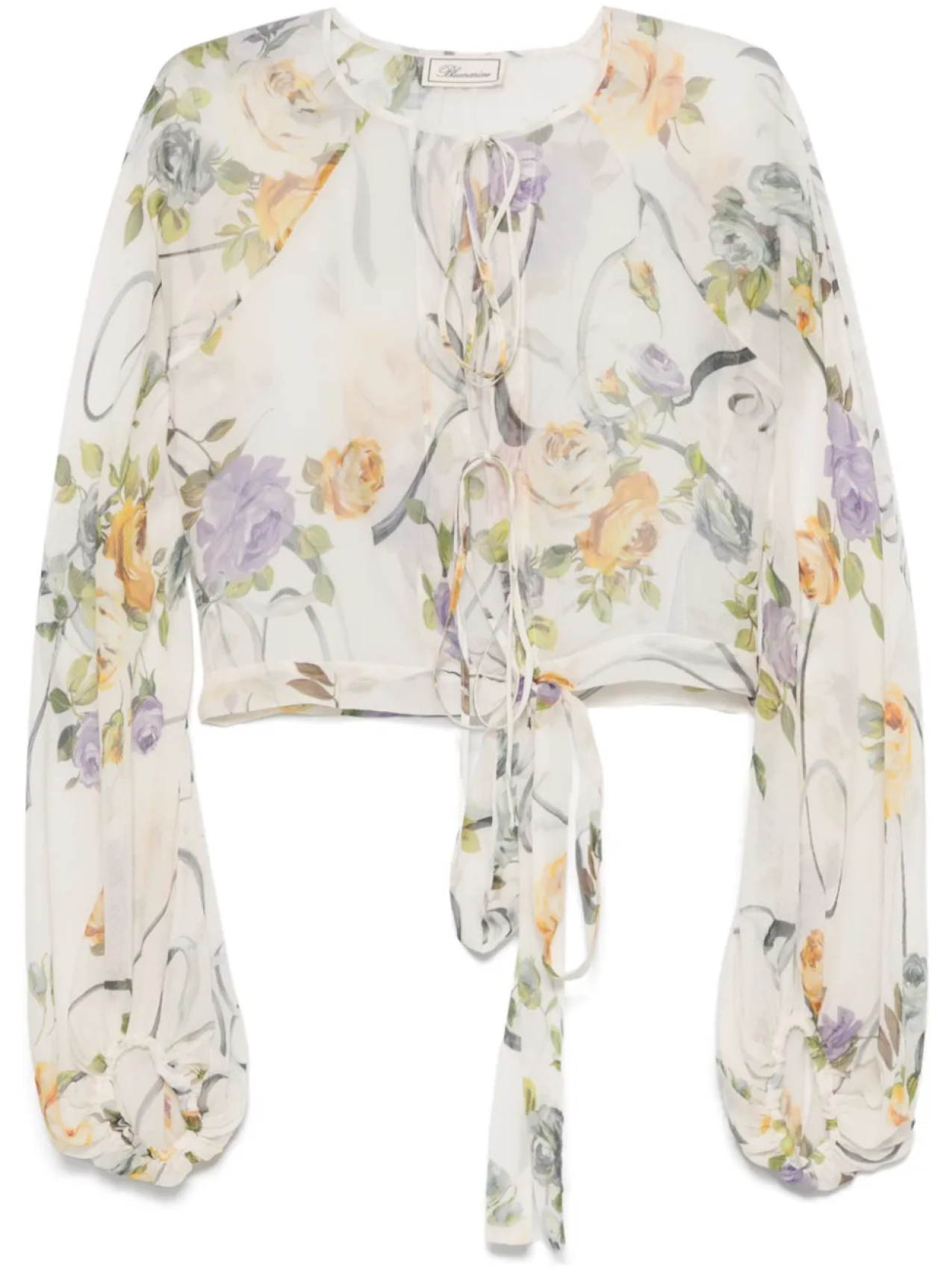

Блузка с принтом Blumarine, белый