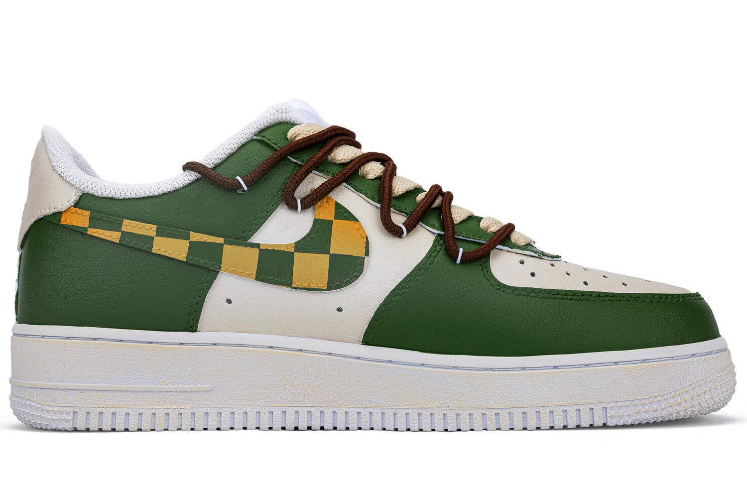 

Кроссовки Nike Air Force 1 Skateboarding Shoes Unisex Low-top White/green, зеленый