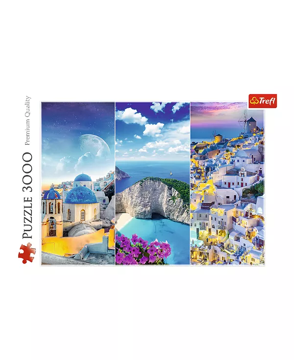 Красный пазл из 3000 деталей – Греческие праздники Trefl, multi-color — фото 2