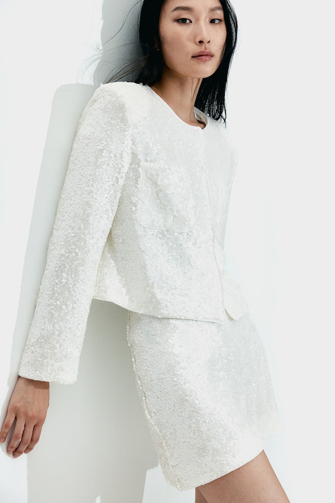 

Блузка с пайетками H&M, белый