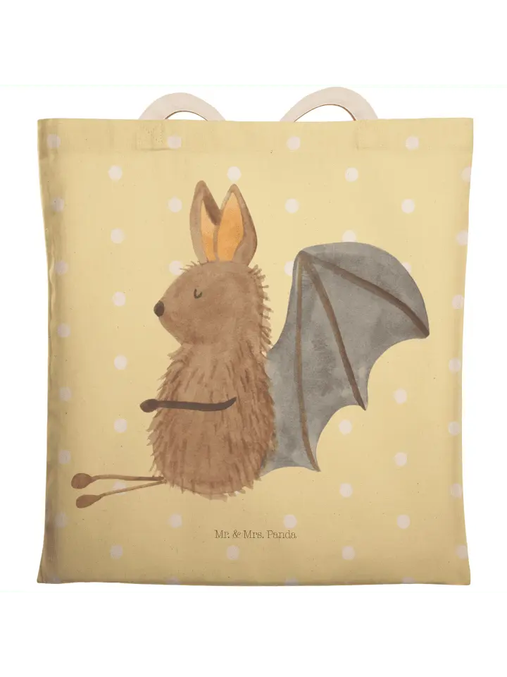 

Шоппер Mr. & Mrs. Panda, желтый пастельный