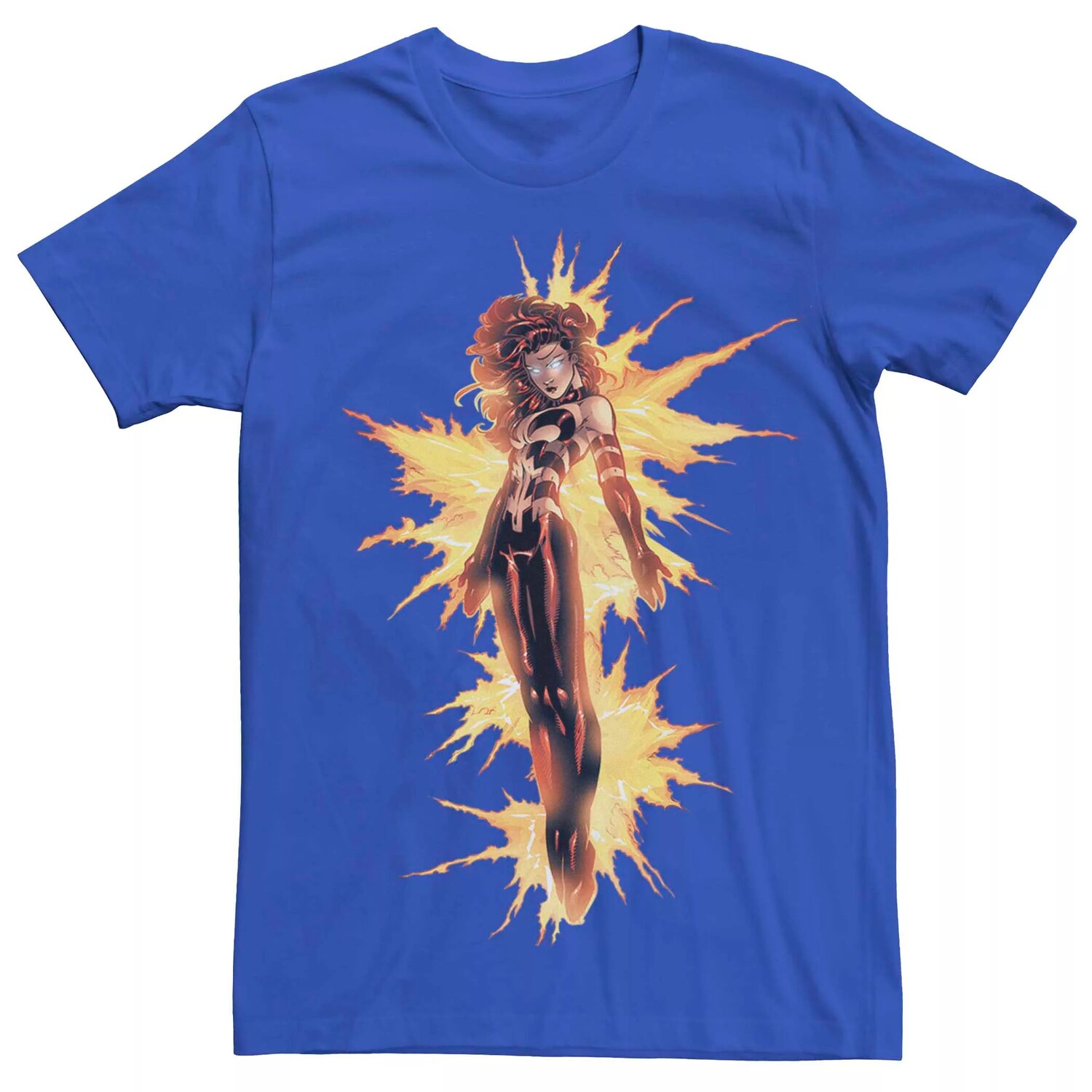 

Мужская футболка Marvel Jean Grey On Fire Power Licensed Character, Синий, Мужская футболка Marvel Jean Grey On Fire Power Licensed Character