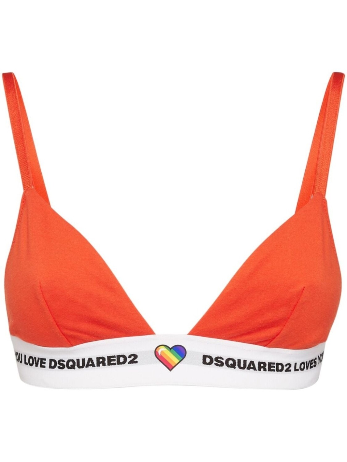 

DSQUARED2 бюстгальтер Canadian Lodge с треугольными чашками, оранжевый