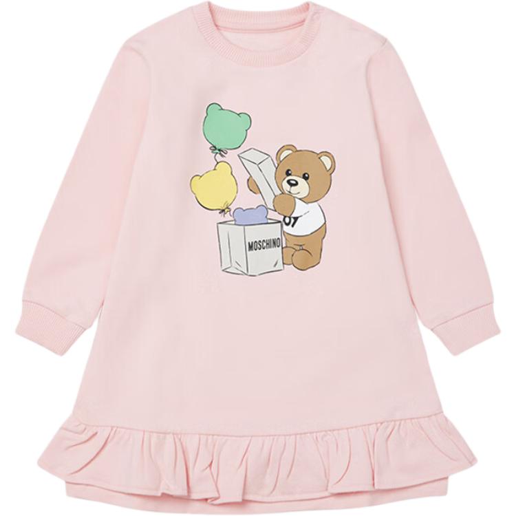 

Платье Teddy FW23 для младенцев и малышей MOSCHINO, розовое