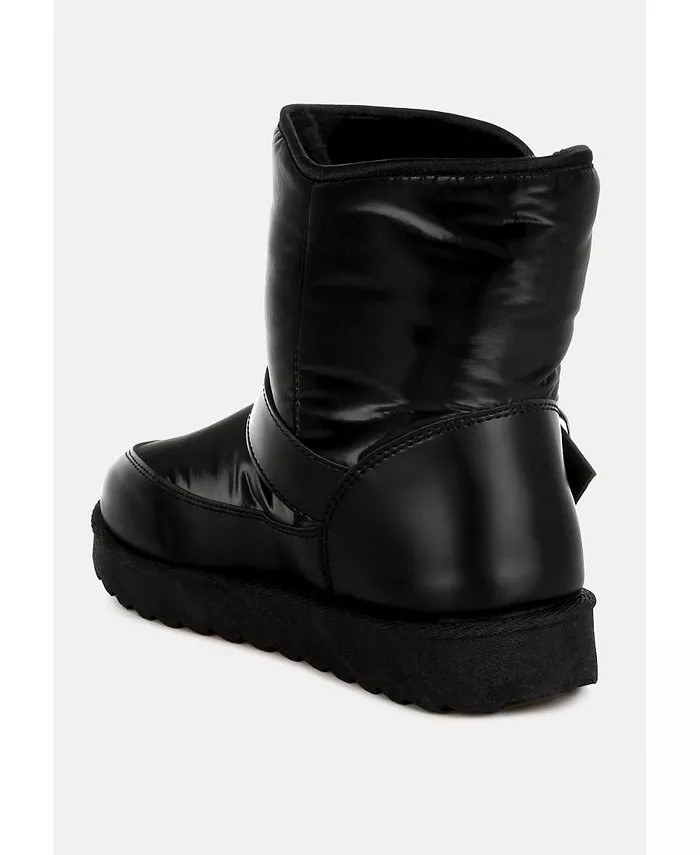 Женские ботильоны Jammy Buckle Strap Puffy Ankle Boots London Rag, черный — фото 4