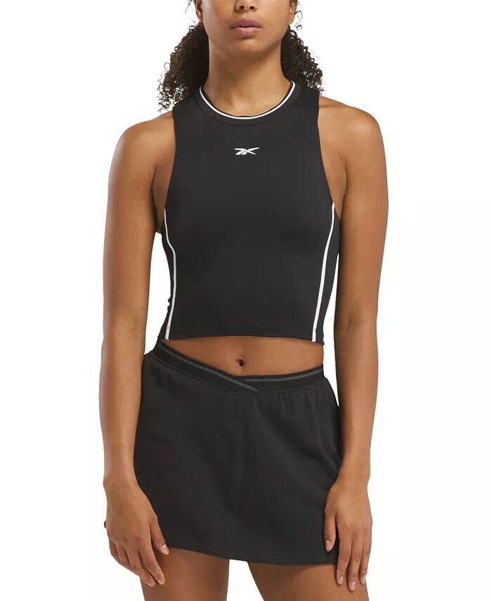 

Женская майка с цветными блоками Team Racerback Reebok, черный