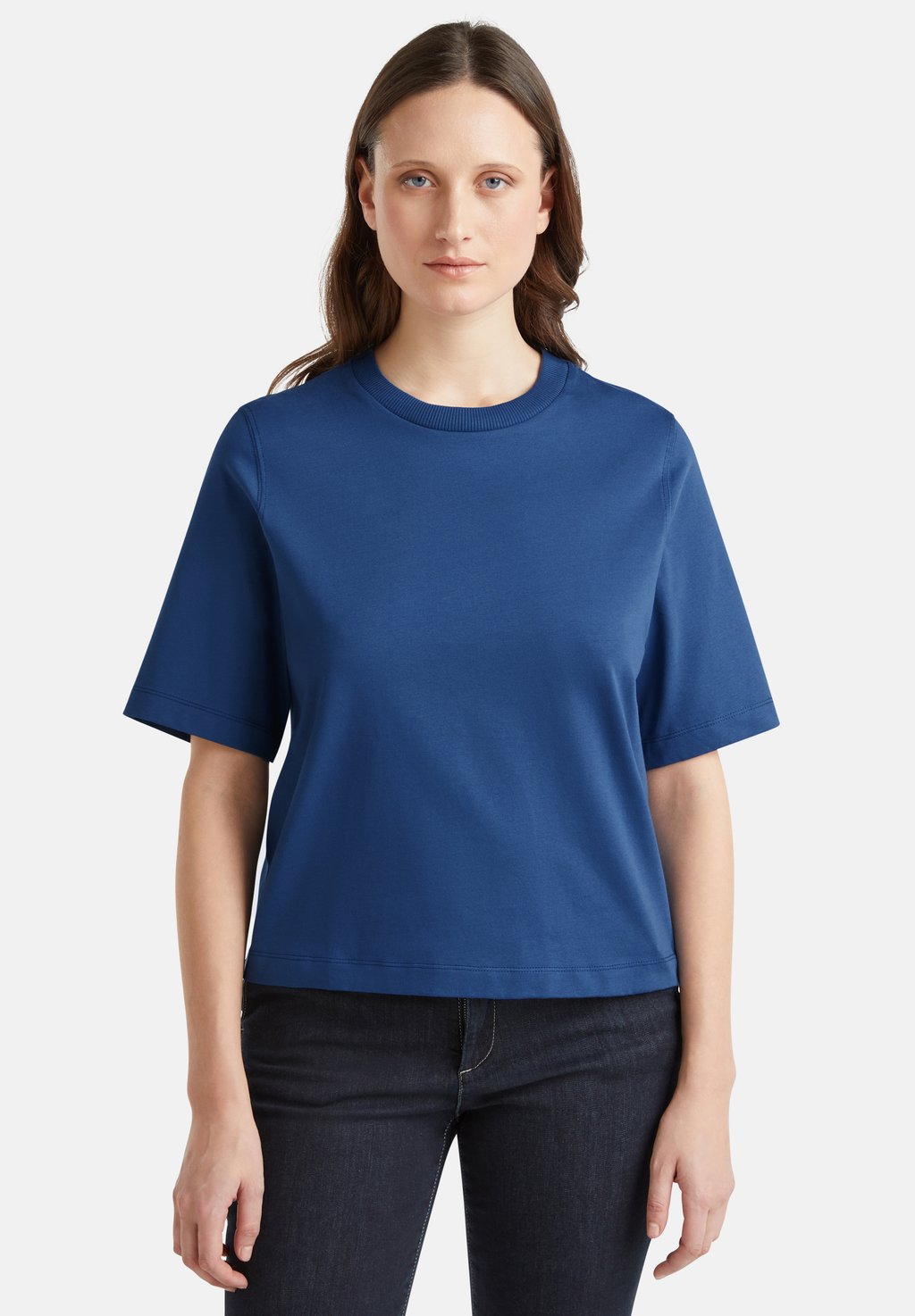 

Базовая футболка BOXY FIT United Colors of Benetton, синий