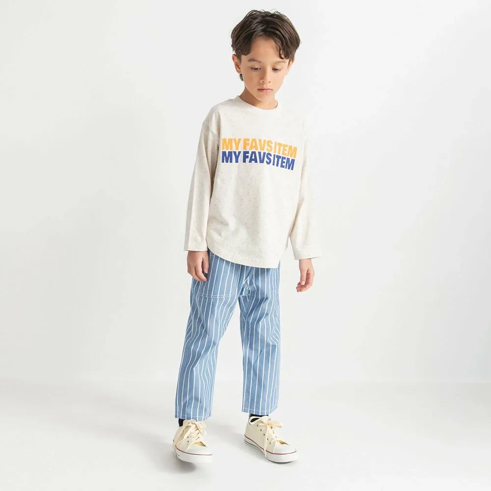 [Освежающие укороченные брюки из шамбре] Branshes, Navy blue — фото 3