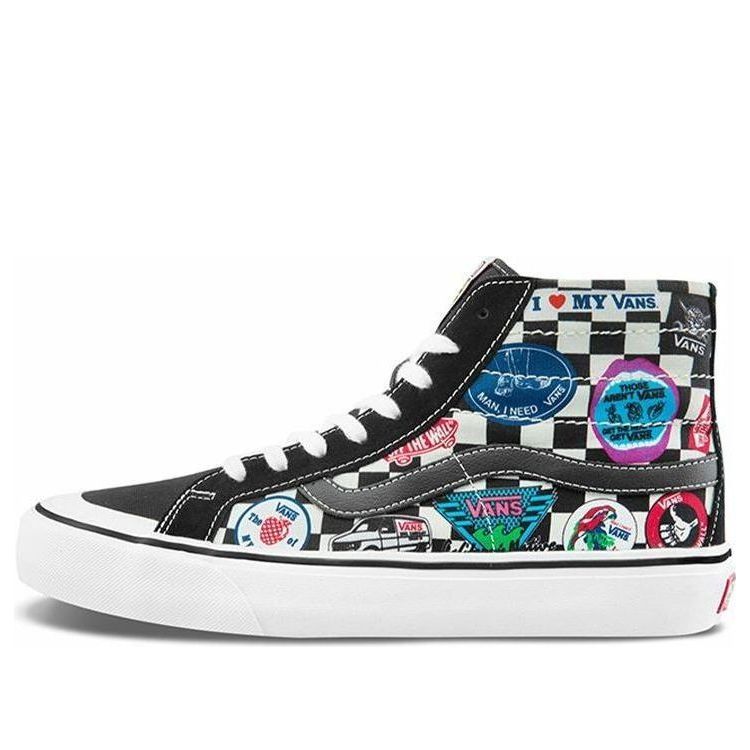 

Кеды Vans SK8-HI Print Black Unisex, черный