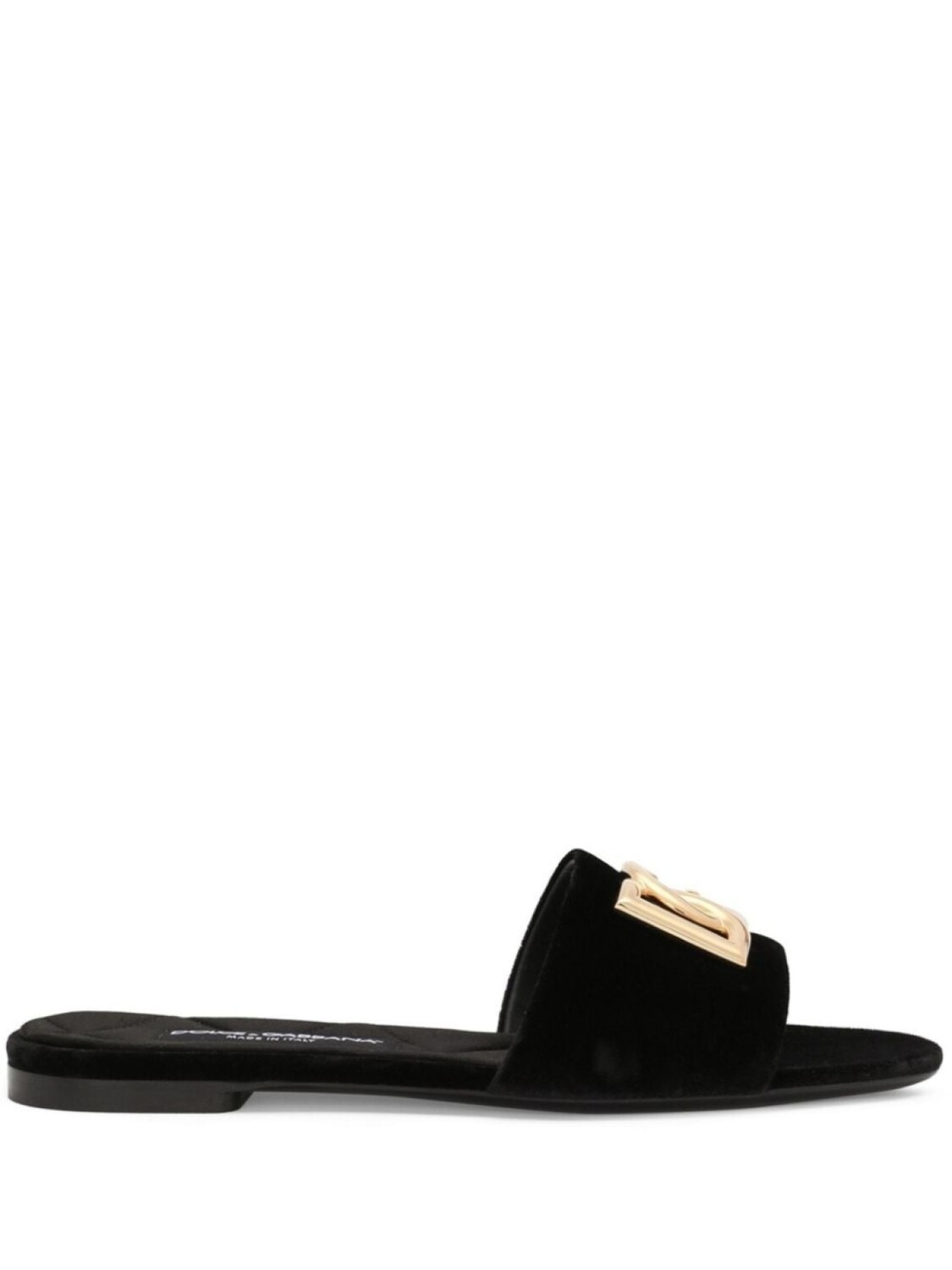 

Dolce & Gabbana шлепанцы с логотипом DG, черный