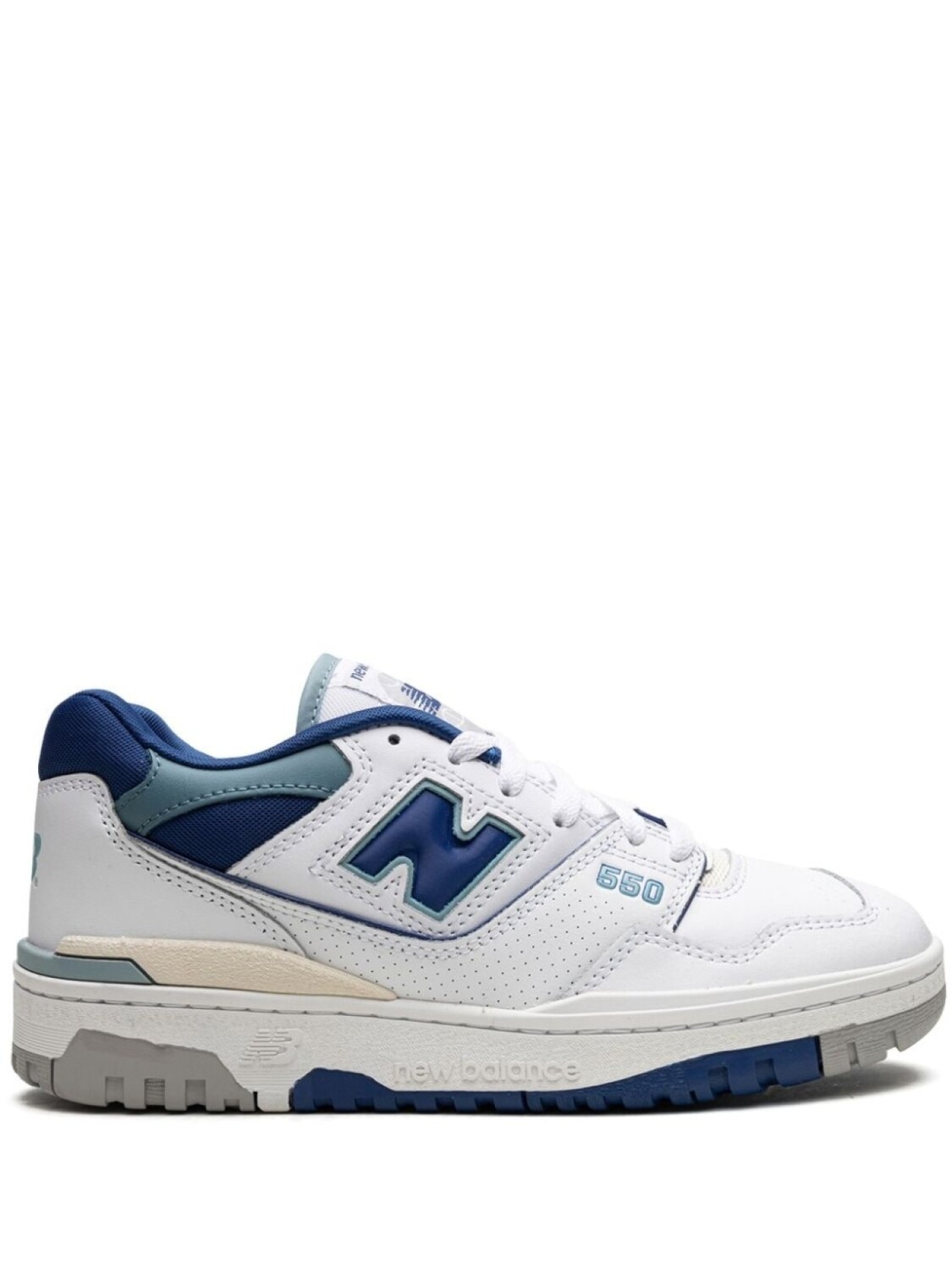 

Кроссовки 550 White Blue Groove New Balance, белый