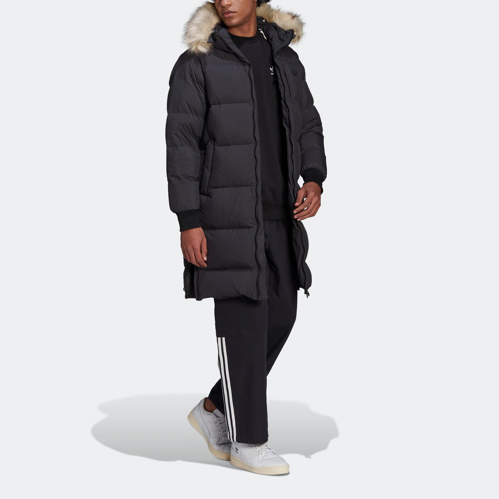 Куртка adidas originals Regen Puff Long HL9194, черный — фото 4