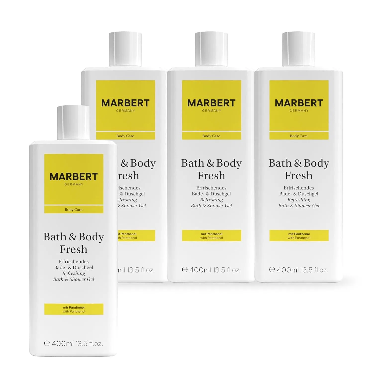 Освежающий гель для душа и ванны Marbert Bath & Body Fresh с цитрусовым ароматом, 4 шт. Marbert