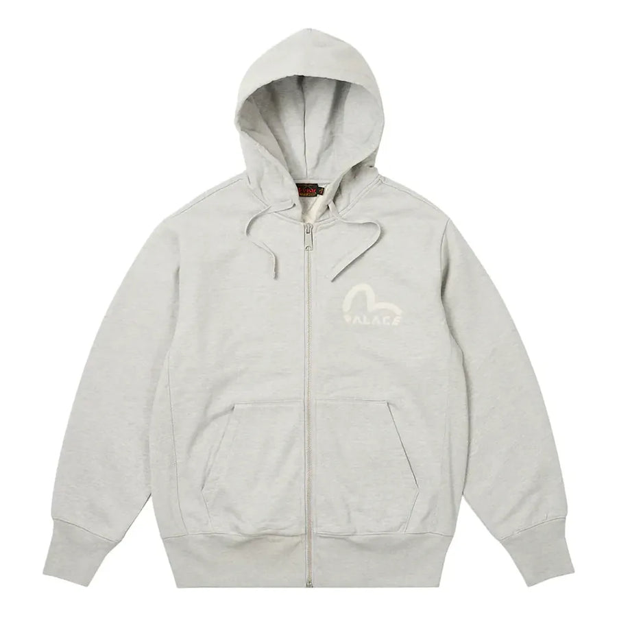 

Куртка Palace x Evisu Zip Hoody Jacket 'Grey Marl', серый