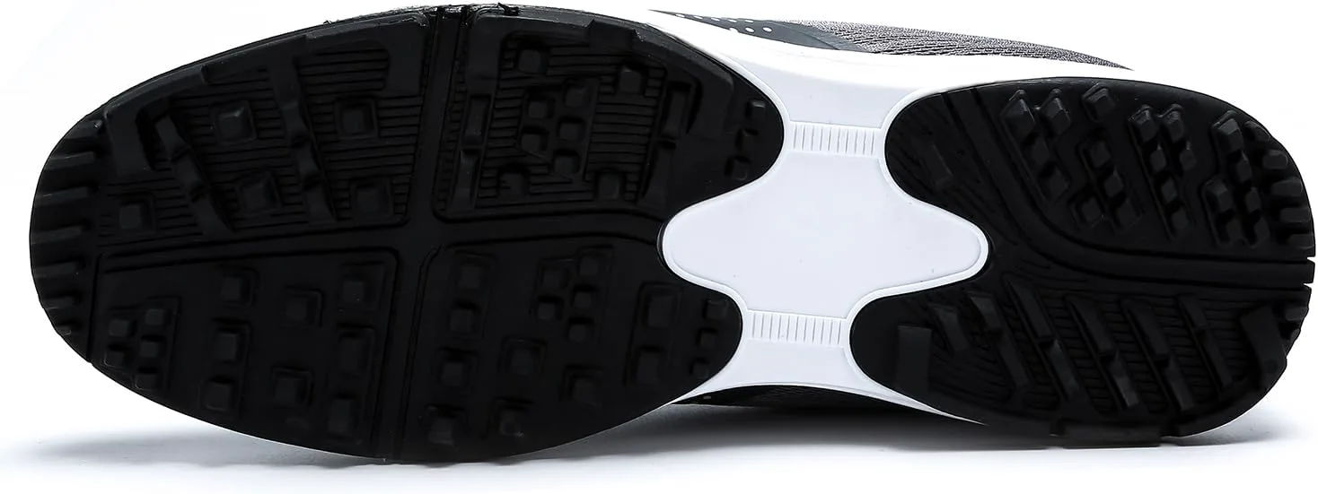 

Мужские гольф-кроссовки без шипов для гольфистов, спортивная обувь для прогулок на улице Zakey, серый