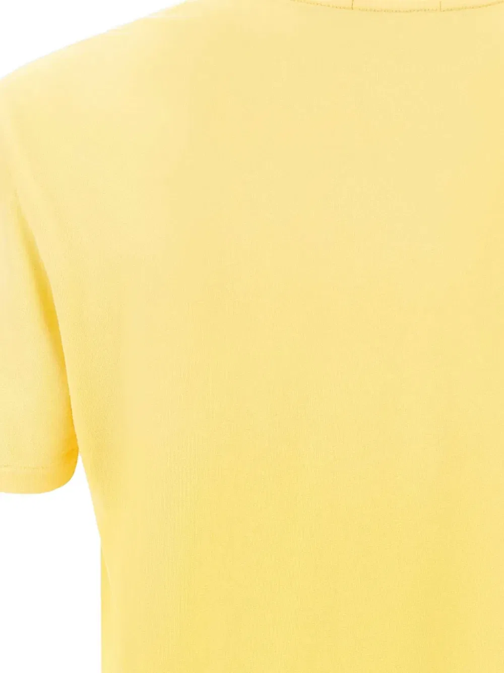 Хлопковая футболка с логотипом POLO RALPH LAUREN, желтый — фото 4