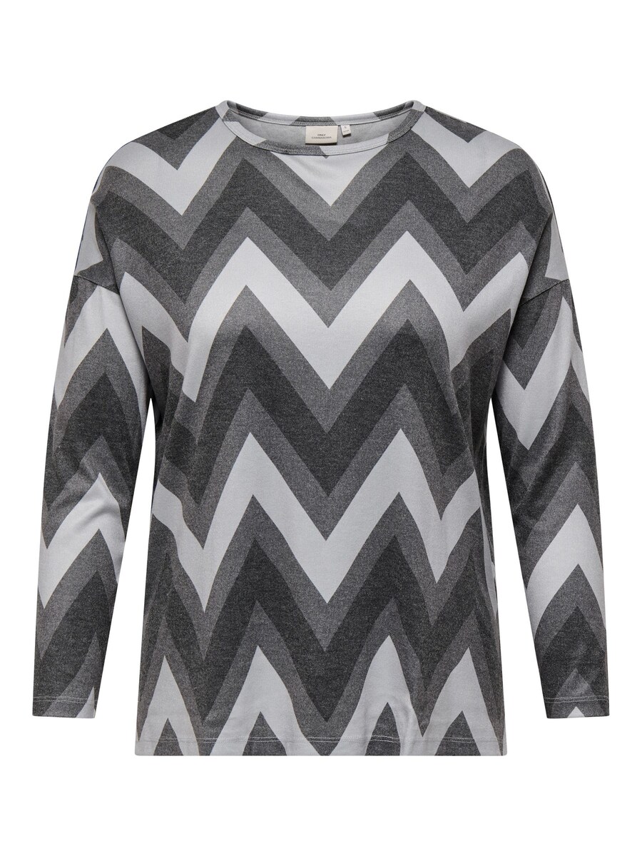 

Рубашка ONLY Carmakoma Kaya, светло-серый/темно-серый