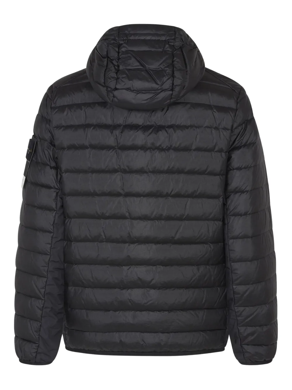 Стеганое пальто с капюшоном Stone Island, черный — фото 2