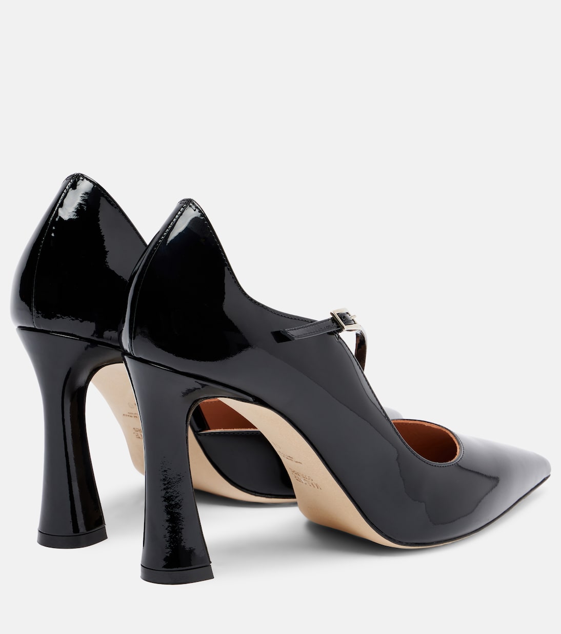 Туфли-лодочки Bettina 90 из лакированной кожи Malone Souliers, черный — фото 2