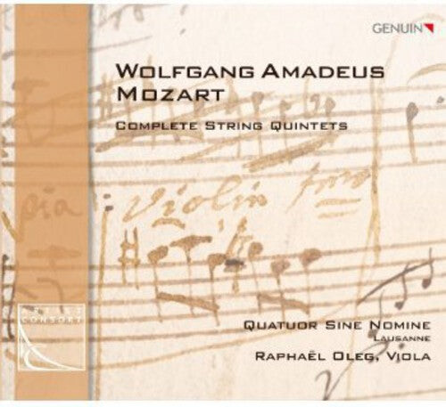 

CD диск Mozart / Quatur Sine Nomine / Oleg: Complete String Quintets