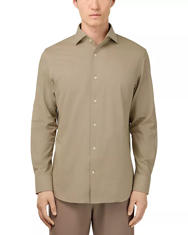 

Японская трикотажная футболка стандартного кроя Boggi Milano, бежевый