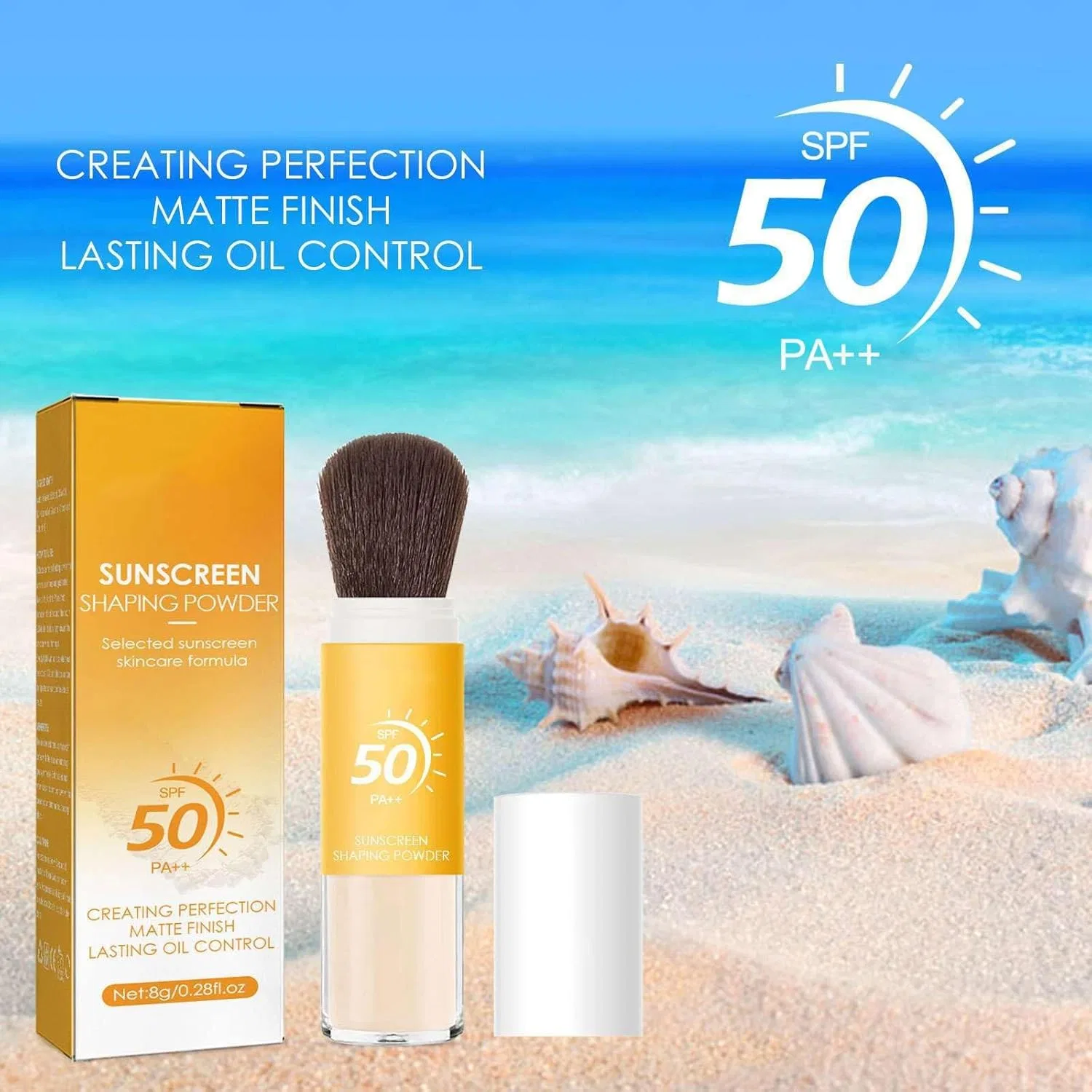 Крем для лица SPF50 BAINUAI Минеральная пудра-спрей с PA++, 2 Pieces — фото 4