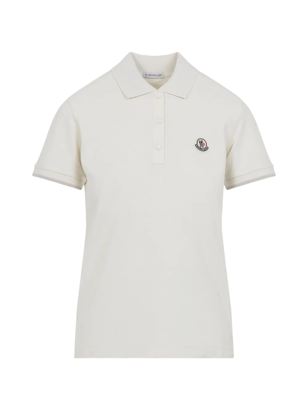 

Поло с отделкой эмблемой Moncler, бежевый