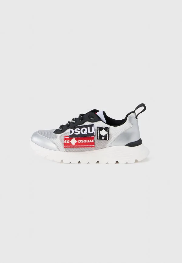 Кроссовки унисекс Dsquared2, White/Silver-Coloured/Red/Black