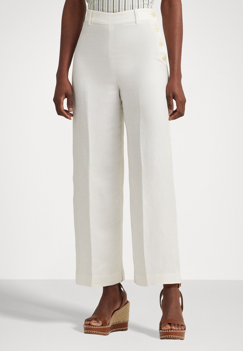 

Брюки BASHRALLE CROPPED FLAT FRONT Ralph Lauren, белый