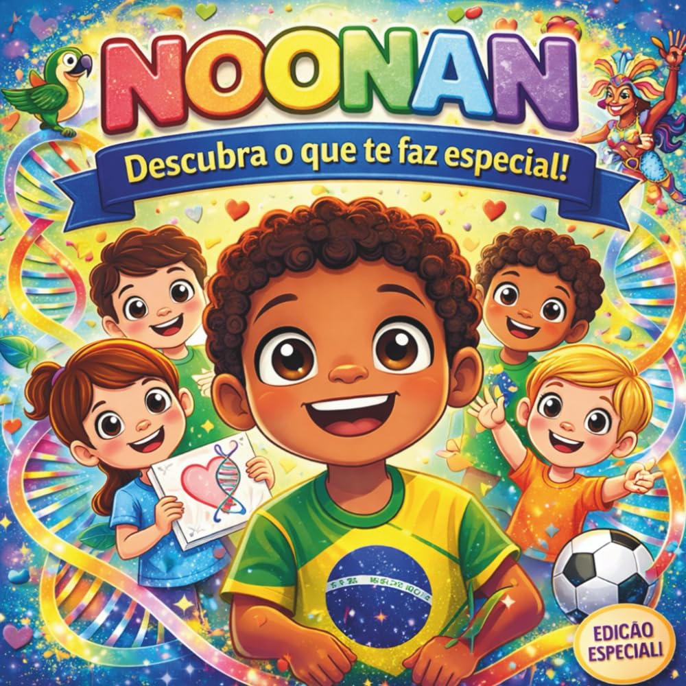 

NOONAN - Descubra o que te faz especial!: Um livro para colorir sobre genética, coragem e amor-próprio (Portuguese Edition) (Independently published)