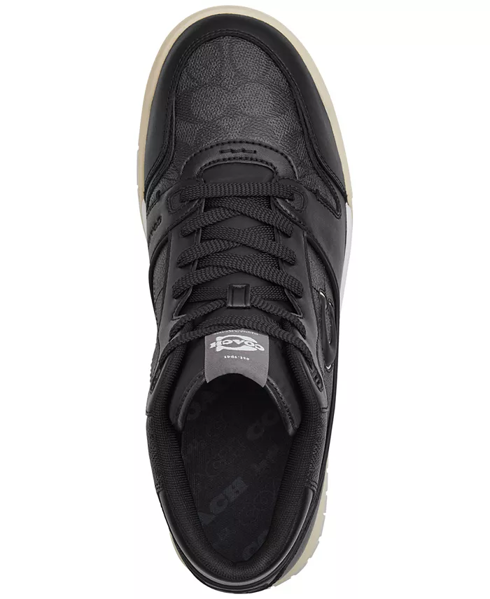 Мужские кроссовки Mid Top Soho с круглым носком Coach, черный — фото 4