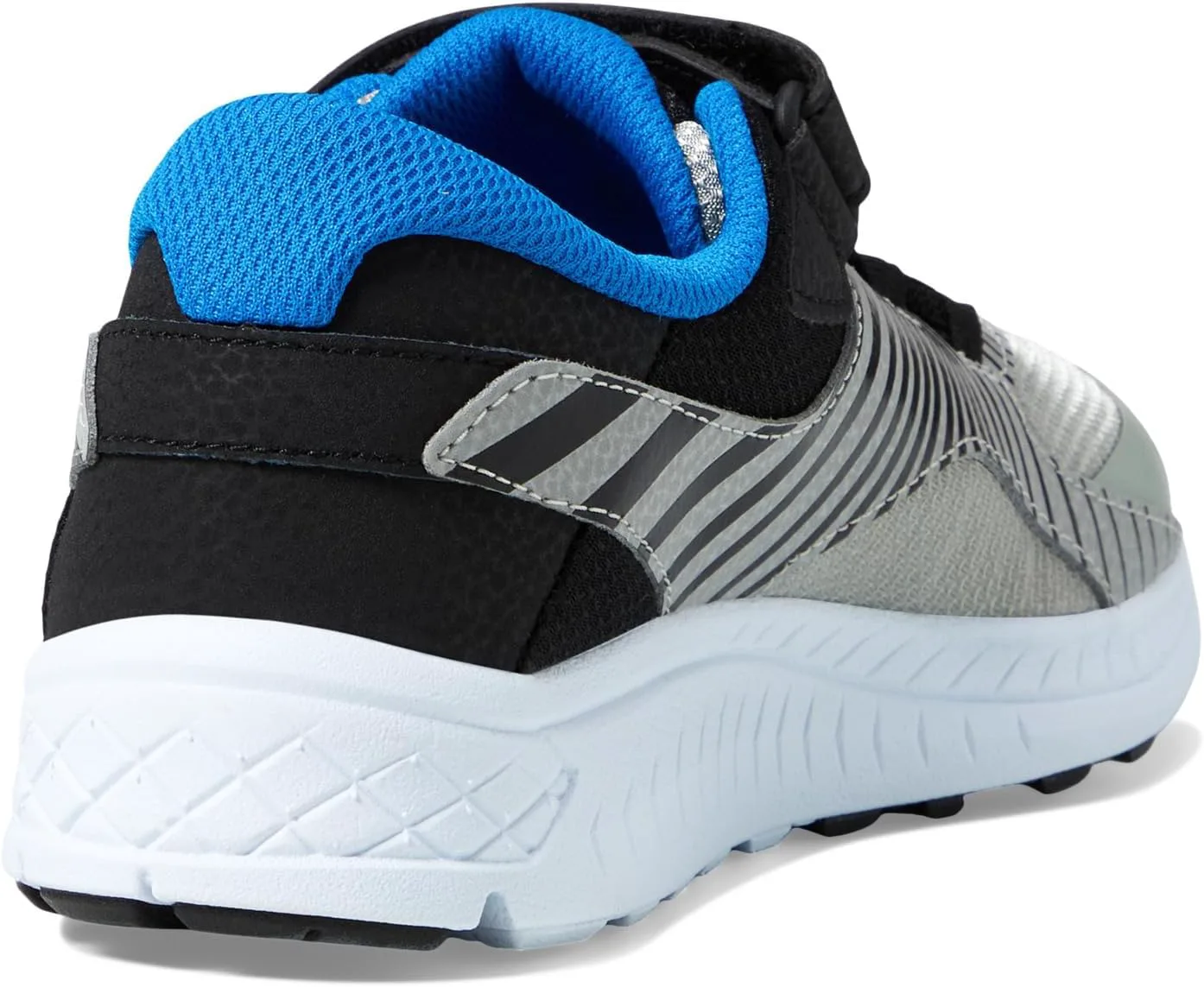 Кроссовки Saucony Unisex-Child Velocer a/C (маленький/большой ребенок), серый/черный/синий — фото 4