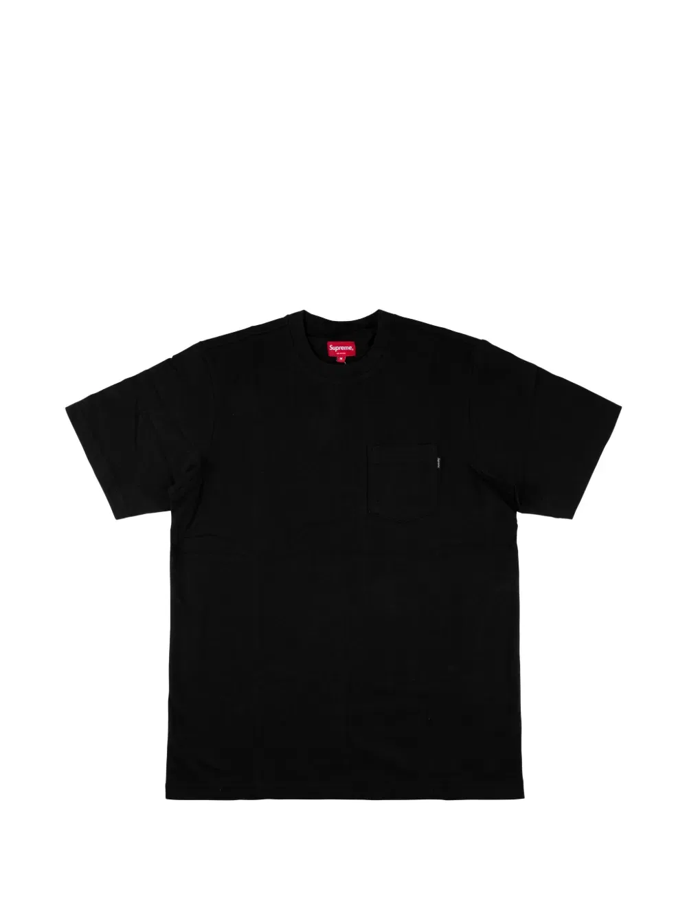 Футболка с нагрудным карманом, черная Supreme