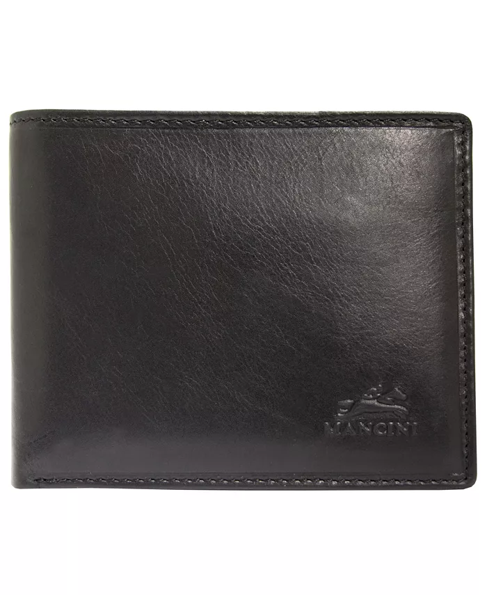 

Мужской кошелек Boulder Collection с защитой RFID, съемным паспортом и отделением для мелочи Mancini, черный