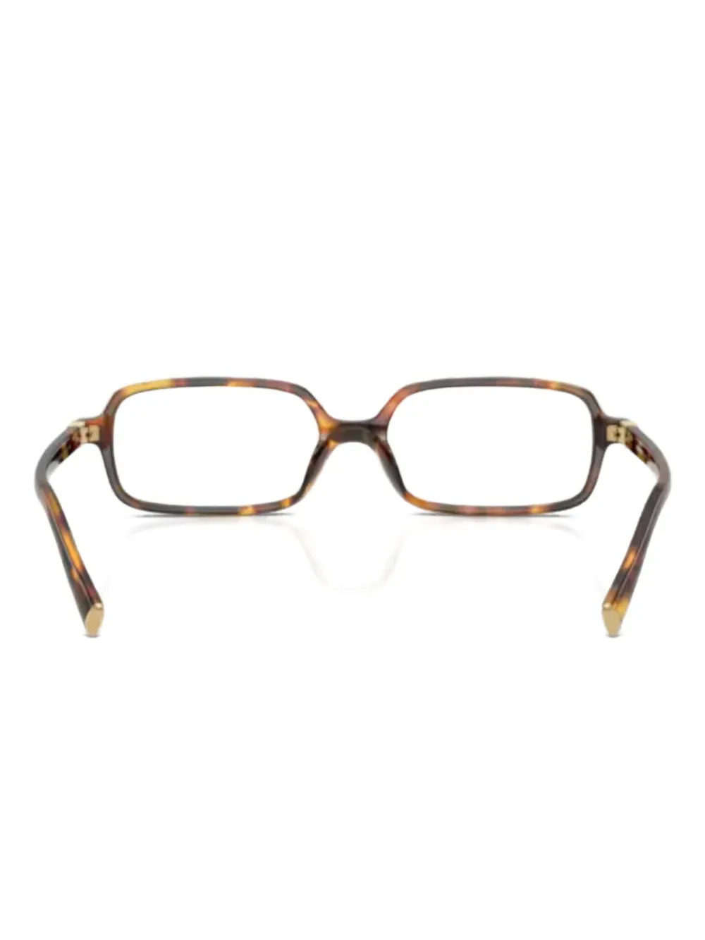 

Очки с прямоугольной оправой Miu Miu, коричневый