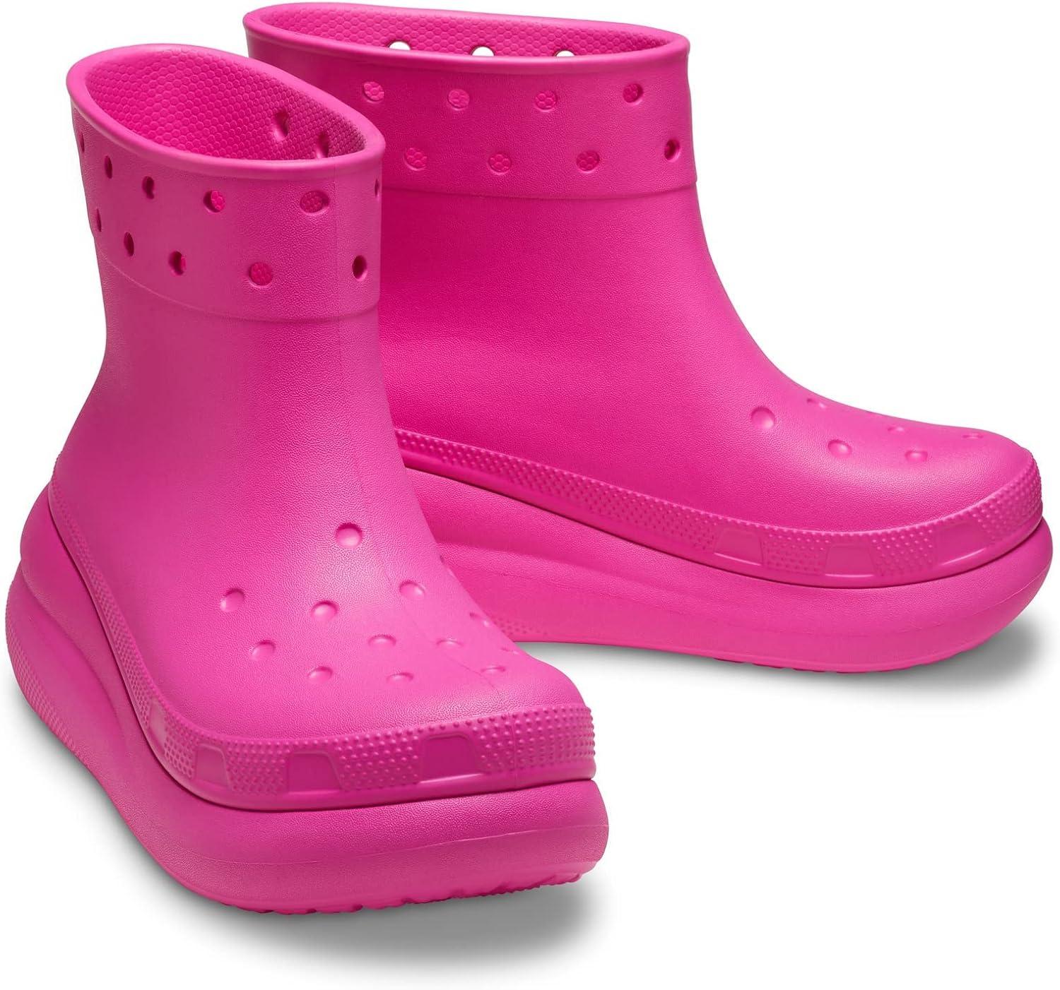 

Унисекс резиновые водонепроницаемые сапоги Crocs Crush на платформе, Juice