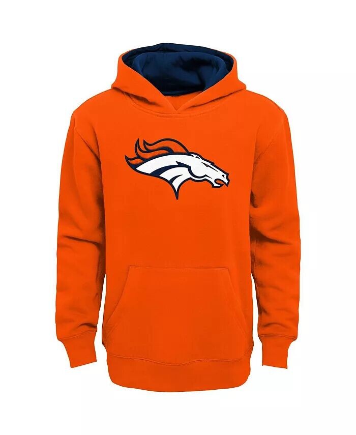 

Пуловер с капюшоном Big Boys Orange Denver Broncos Prime Outerstuff, оранжевый