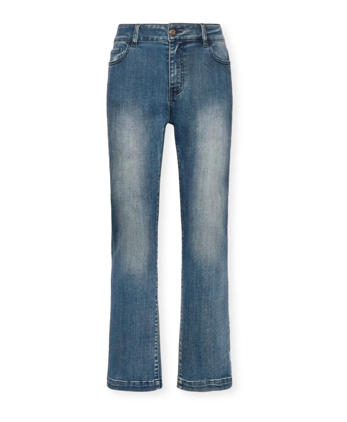 

Джинсы с пятью карманами, расклешенные, цвет «Флоренция». Elena Mirã², синий