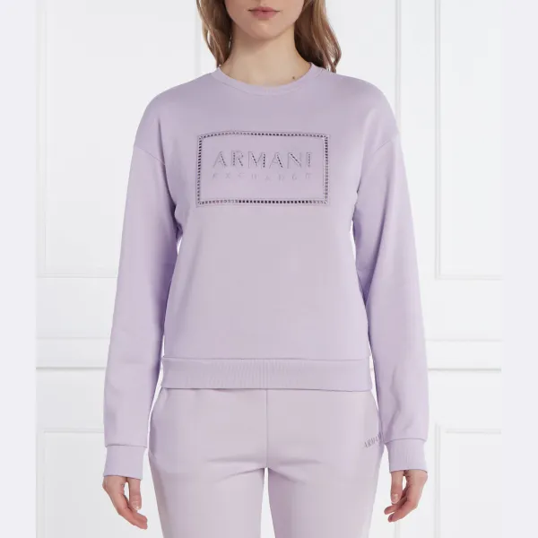 

Толстовка прямого кроя Armani Exchange, лавандовый