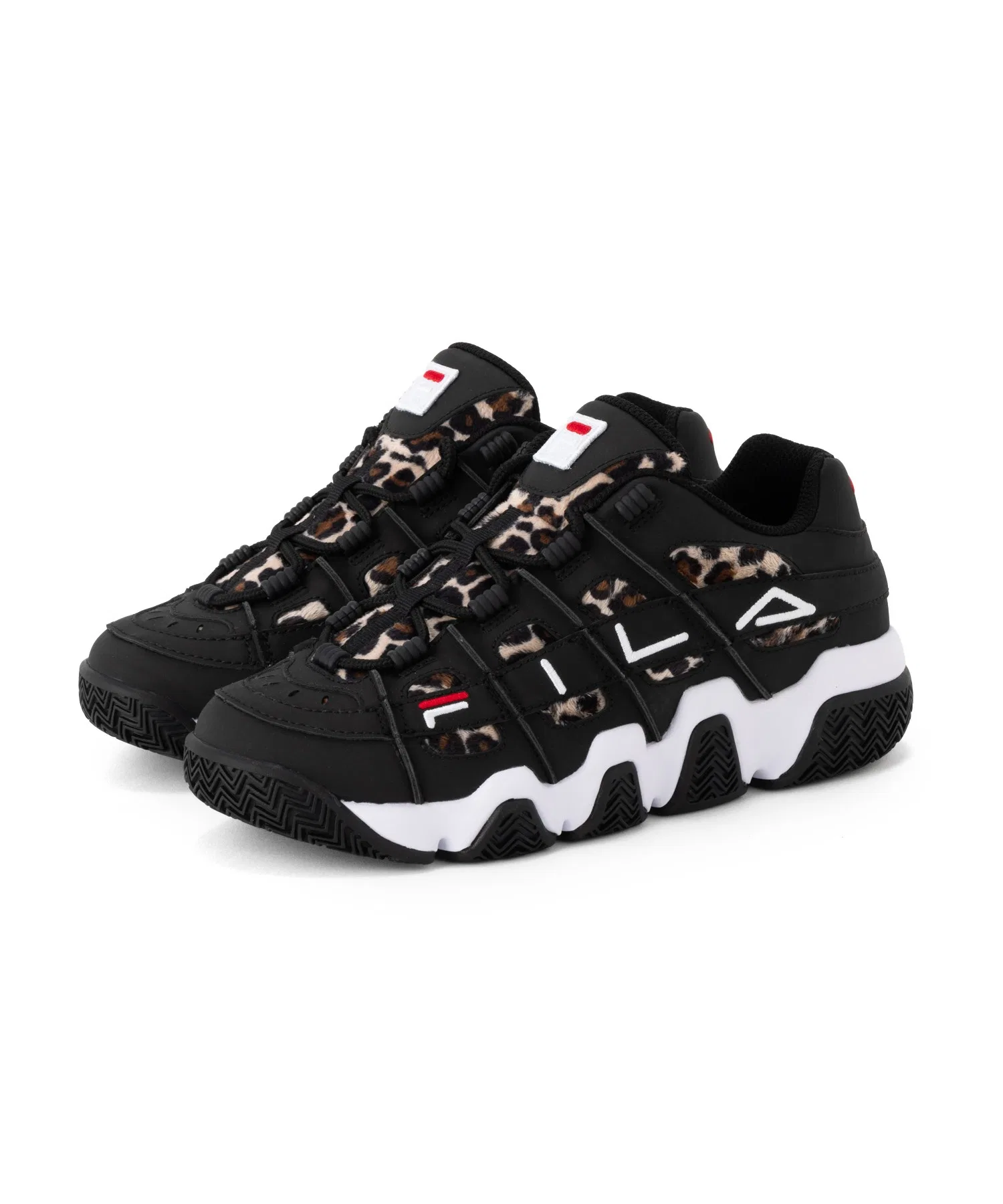 Мужские и женские кроссовки Fila BARRICADE XT97 LEOPARD — фото 4