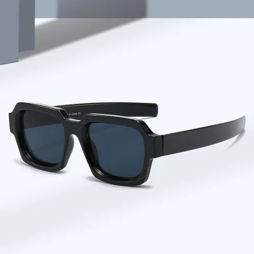 

Популярные модные двухцветные панк-солнцезащитные очки для мужчин, винтажные сине-оранжевые очки для женщин, солнцезащитные очки UV400 MTZJH, Black Gray Gray