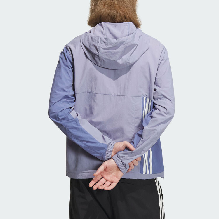 Классическая куртка с тремя полосками, унисекс, серо-фиолетовый Adidas Originals, серо-фиолетовый — фото 3
