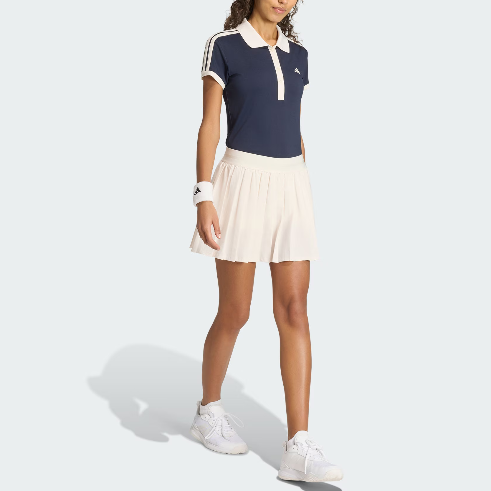Adidas Теннисный топ Women's Legend Ink/White Polo Collar Moderate — фото 4