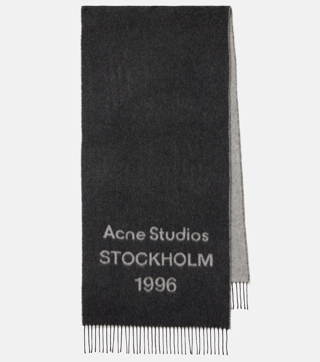 

Шерстяной шарф с логотипом Acne Studios, Black/White