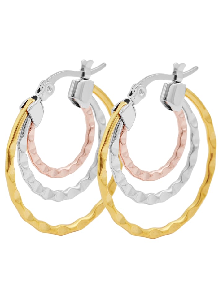 

Adeliás Женские серьги - Серьги-кольца из нержавеющей стали серебристого цвета