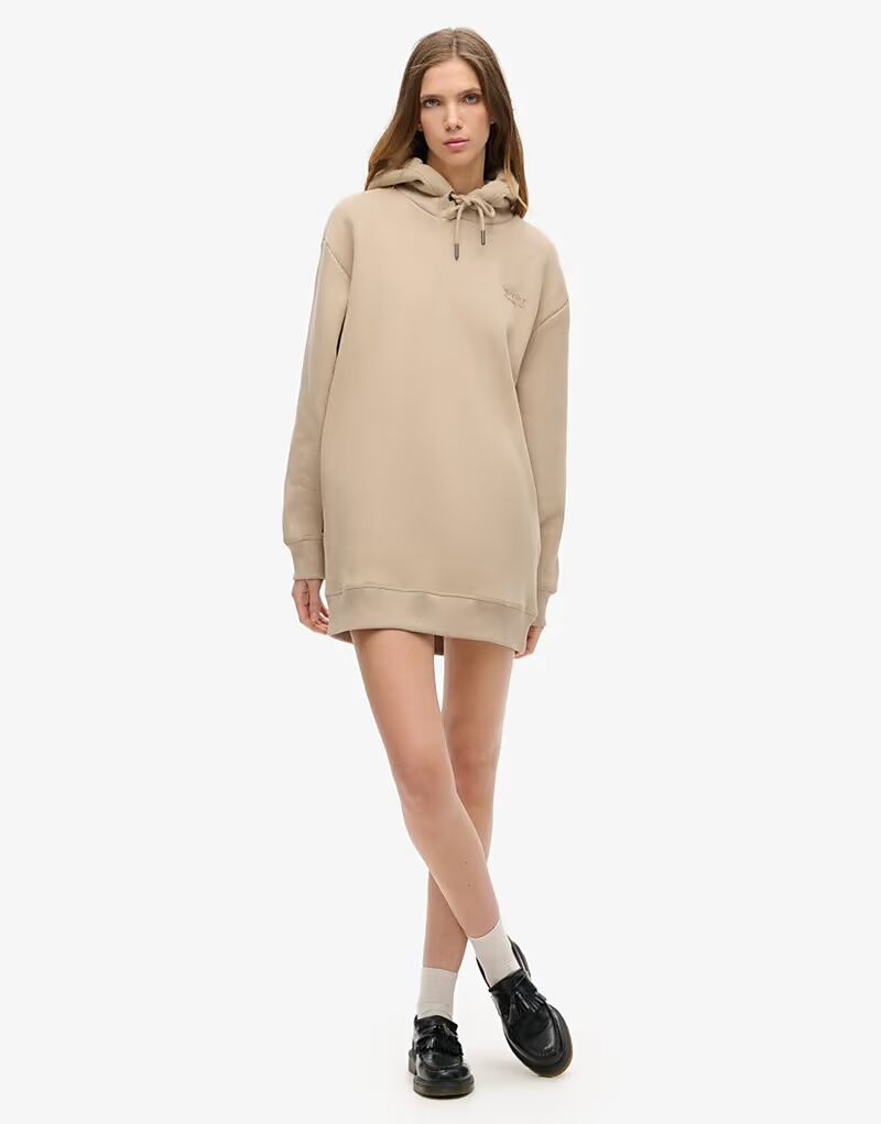 

Платье-худи Superdry Essential цвета булыжно-серый