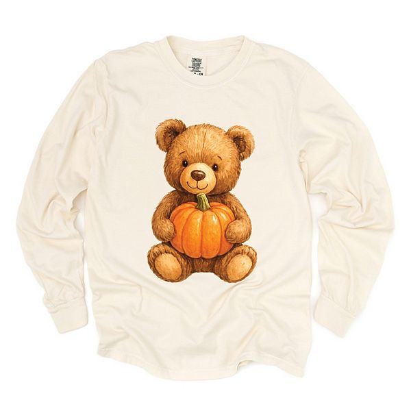 

Водолазка с медведем и тыквой в технике акварели Simply Sage Market, Ivory